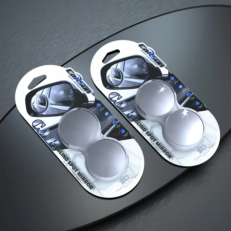 CARSUN Car Clear Round Blind Spot Mirror HD Glass Wide Angle Car Exterior Accessories Mirror For Motorcycle Blind Spot Mirror