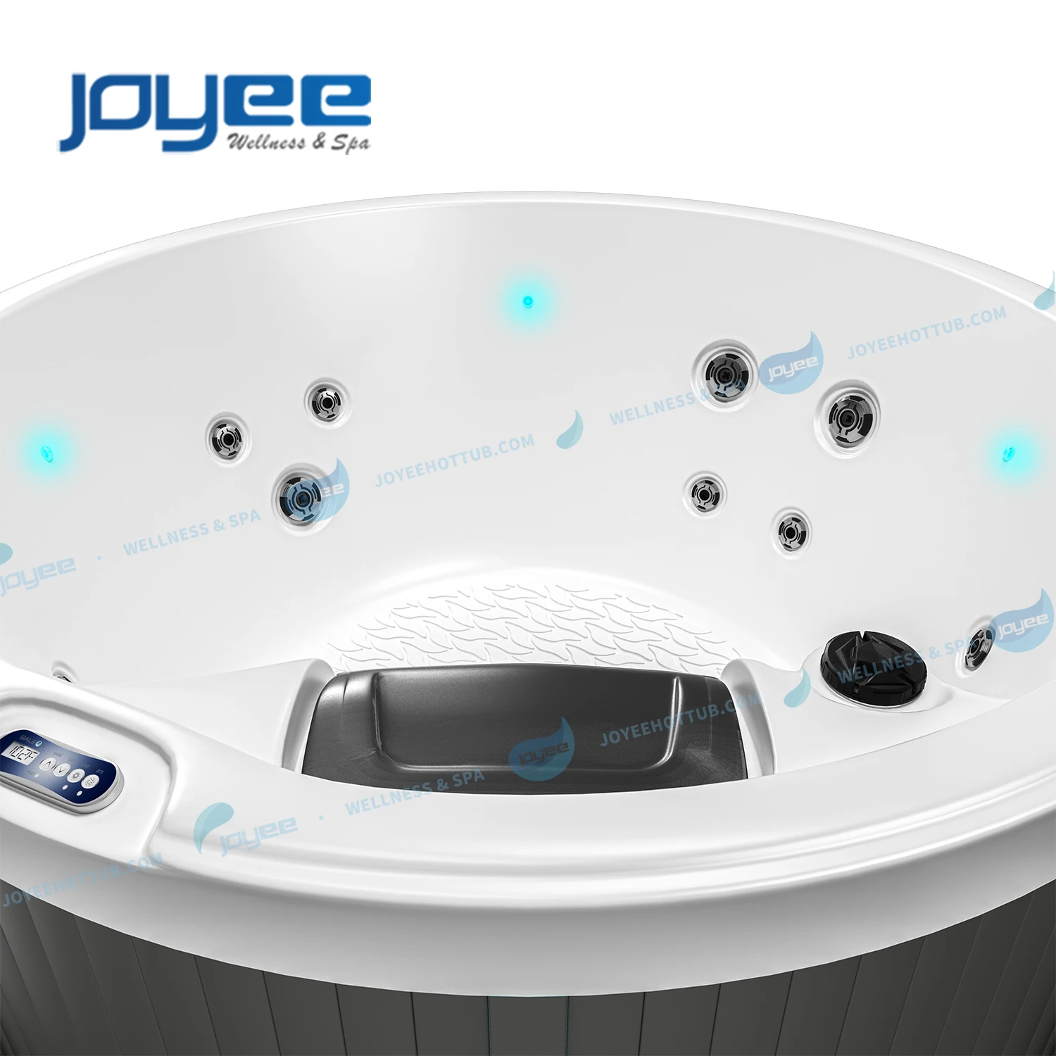 JOYEE European Round Hot Tub For 4 People Hot Tube Outdoor SPA Tubs Jacuzzier Massage Tubs Garden Spa hottub outdoor spa