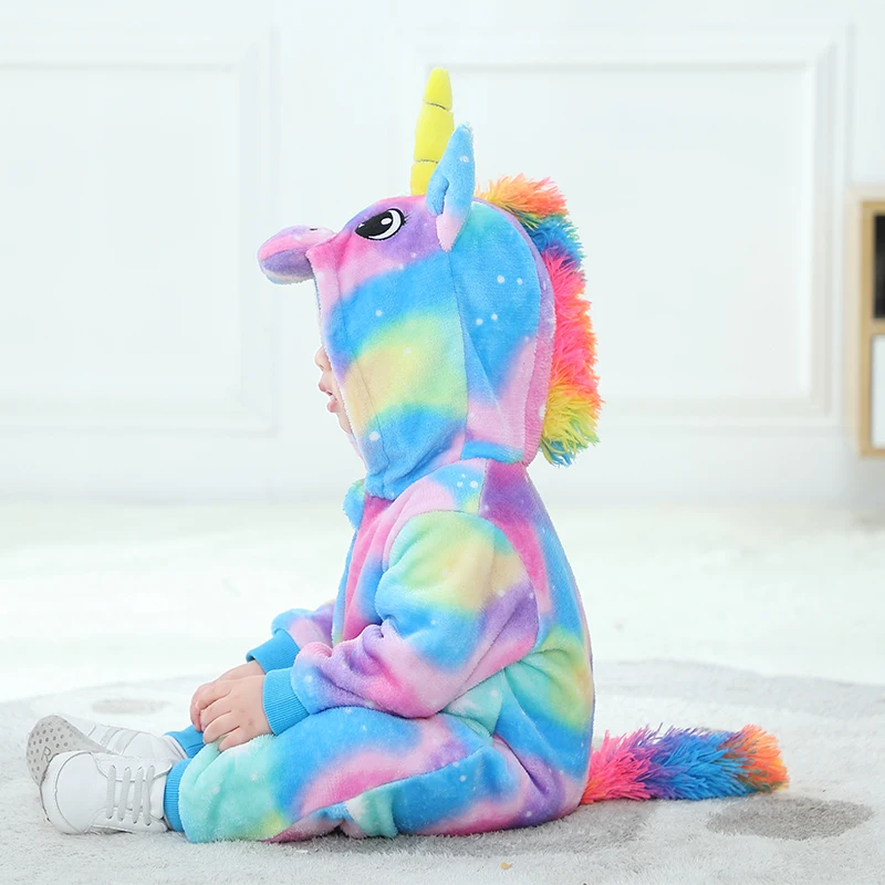 Winter Baby Carnival Cosplay Dinosaur Fox Romper Toddler Halloween Cartoon Jumpsuit