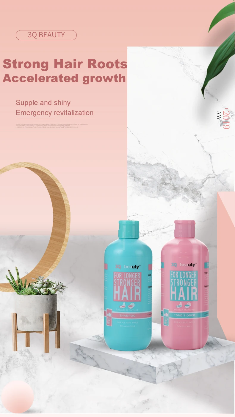 Hot selling 3Q hairdressing shampoo and conditioner Lightening Clarifying Deep