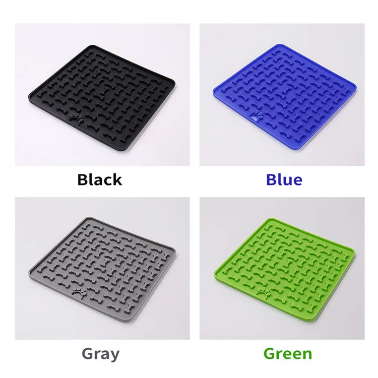 
New Silicone Dog slow food mat Lick Mat Peanut Butter Lick Pad with Strong Suction to Wall 