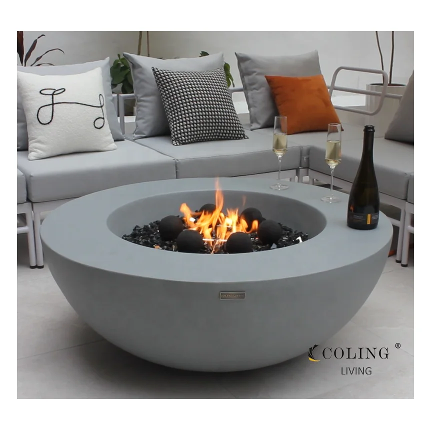 New P007-11 Manufacturer factory premium garden rusty corten metal natural gas propane fire pit for outdoor