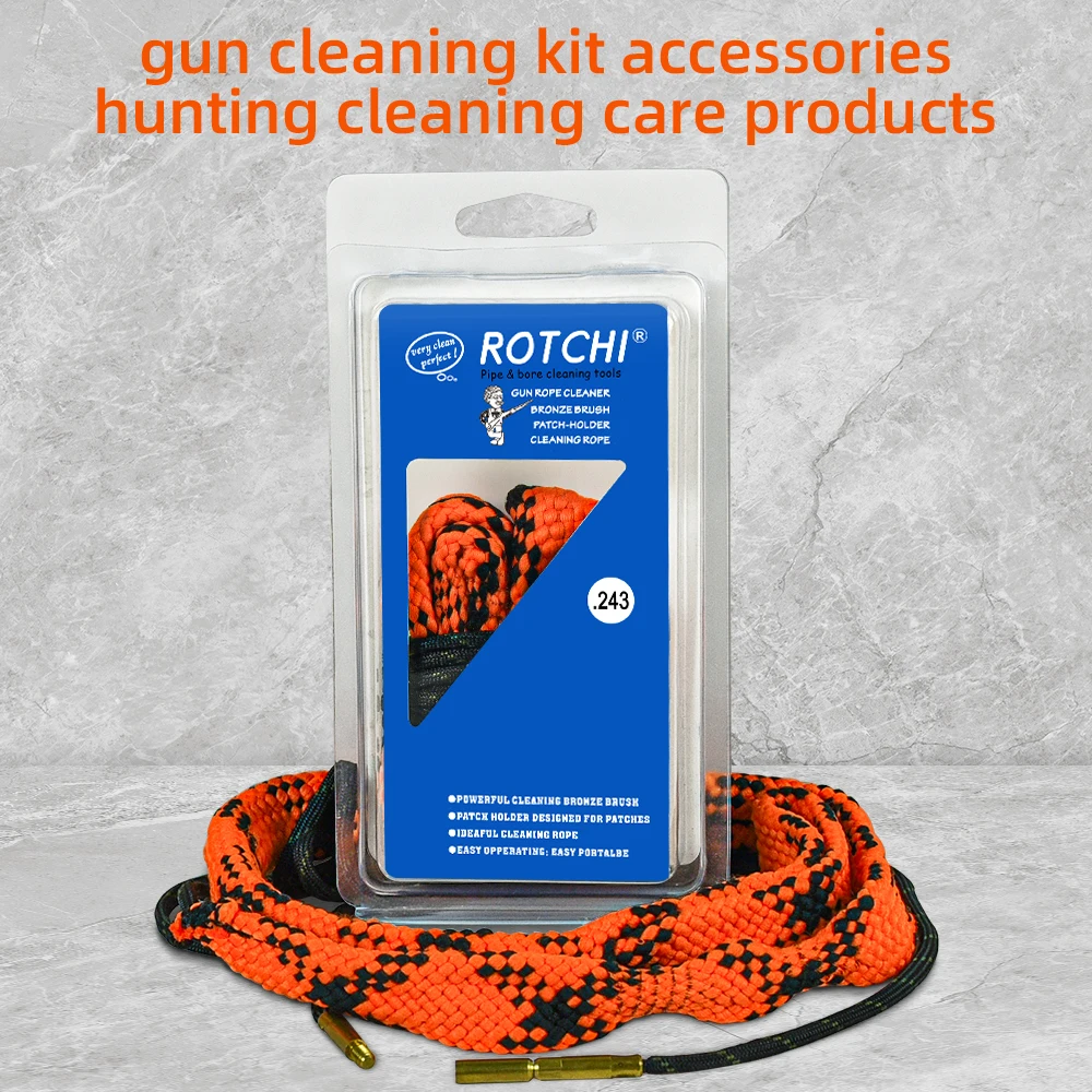 gun cleaning kit Hunting Accessories durable gun Bore Brush Shooting bore cleaner snake
