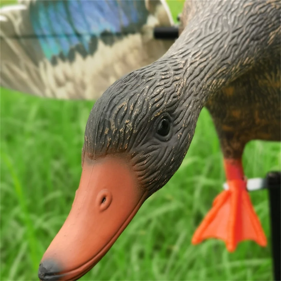 Турции оптом по 6 штук в лотах Детские V утка мотор приманка дистанционного управления приспособление для удаления Кряква Охота обманки с спиннинг крылья от Xilei