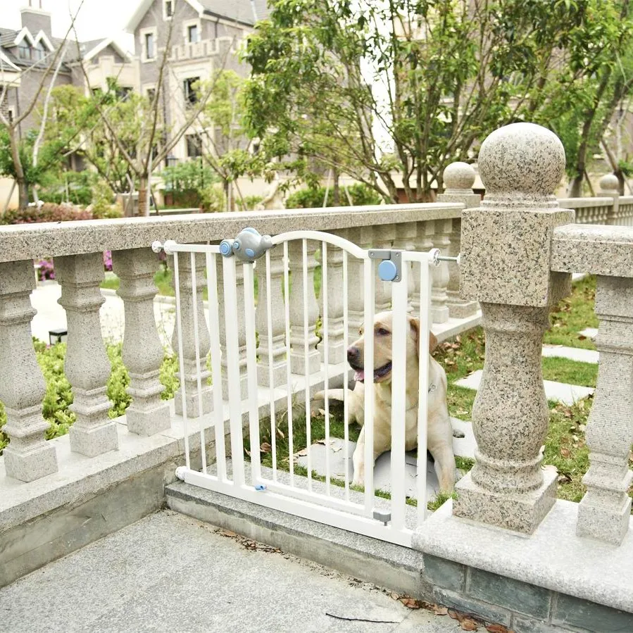 
Pressure mounted gate Metal door and stairs baby safety gate 