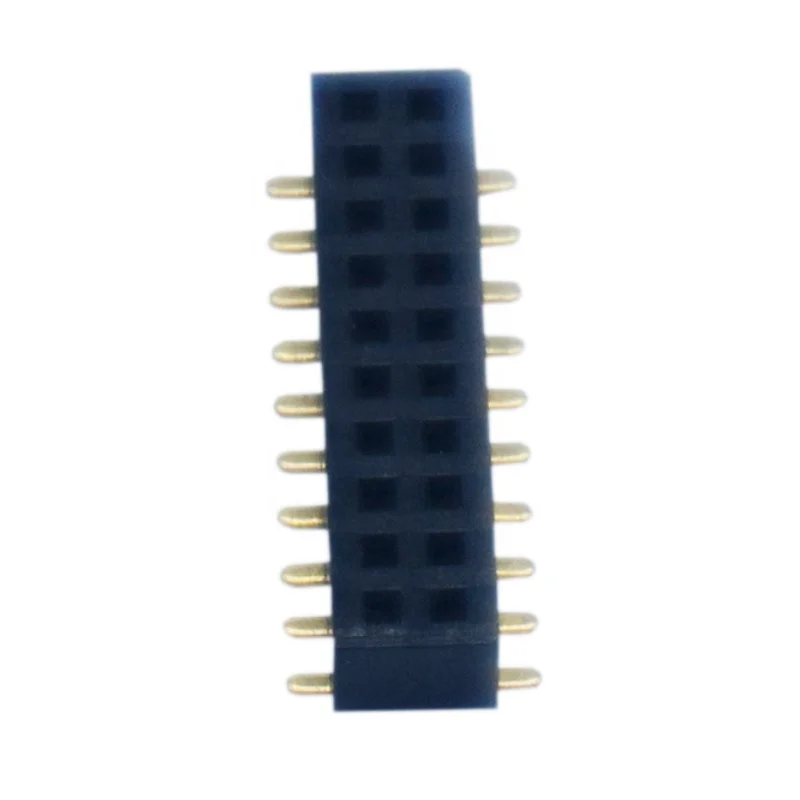 1.0mm 2-40pins dual single rows pin header  female header connector