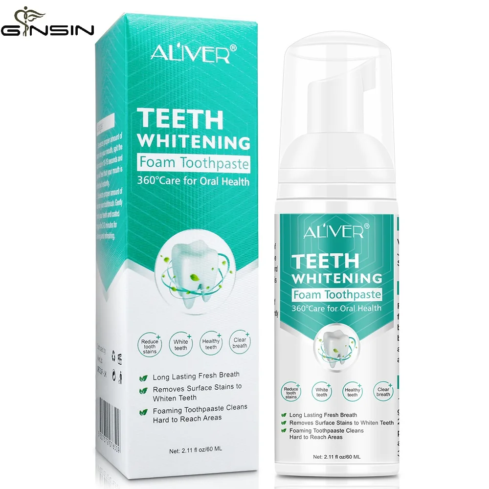 
Teeth Whitening Mousse Tooth Whitening Cleaning White Teeth Oral Hygiene Toothpaste Bleaching Remove Stains Dental Tool 