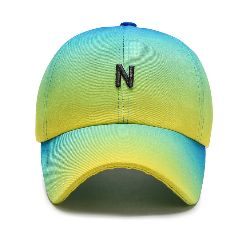Wholesale custom gorros painted fashion Gradient hard hats women men caps baseball cap hat