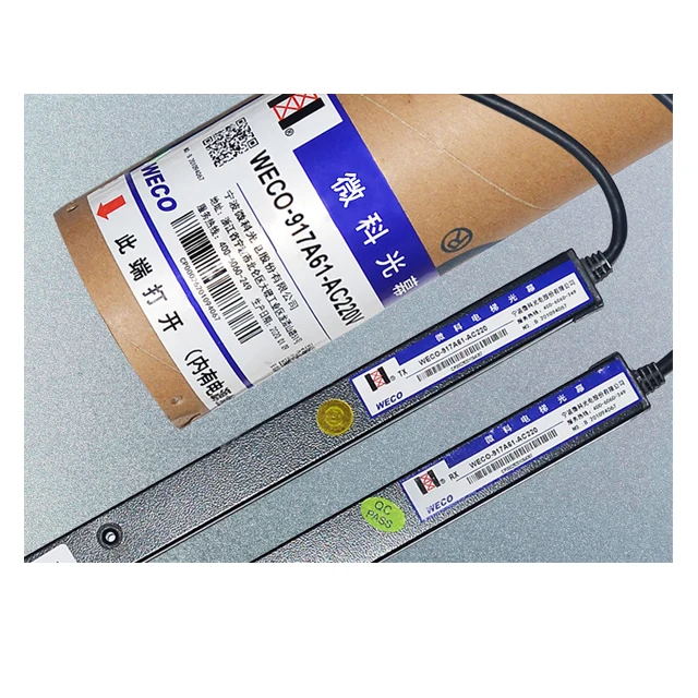 WECO light curtain sensor, safety light curtain 917A61, light beam sensor