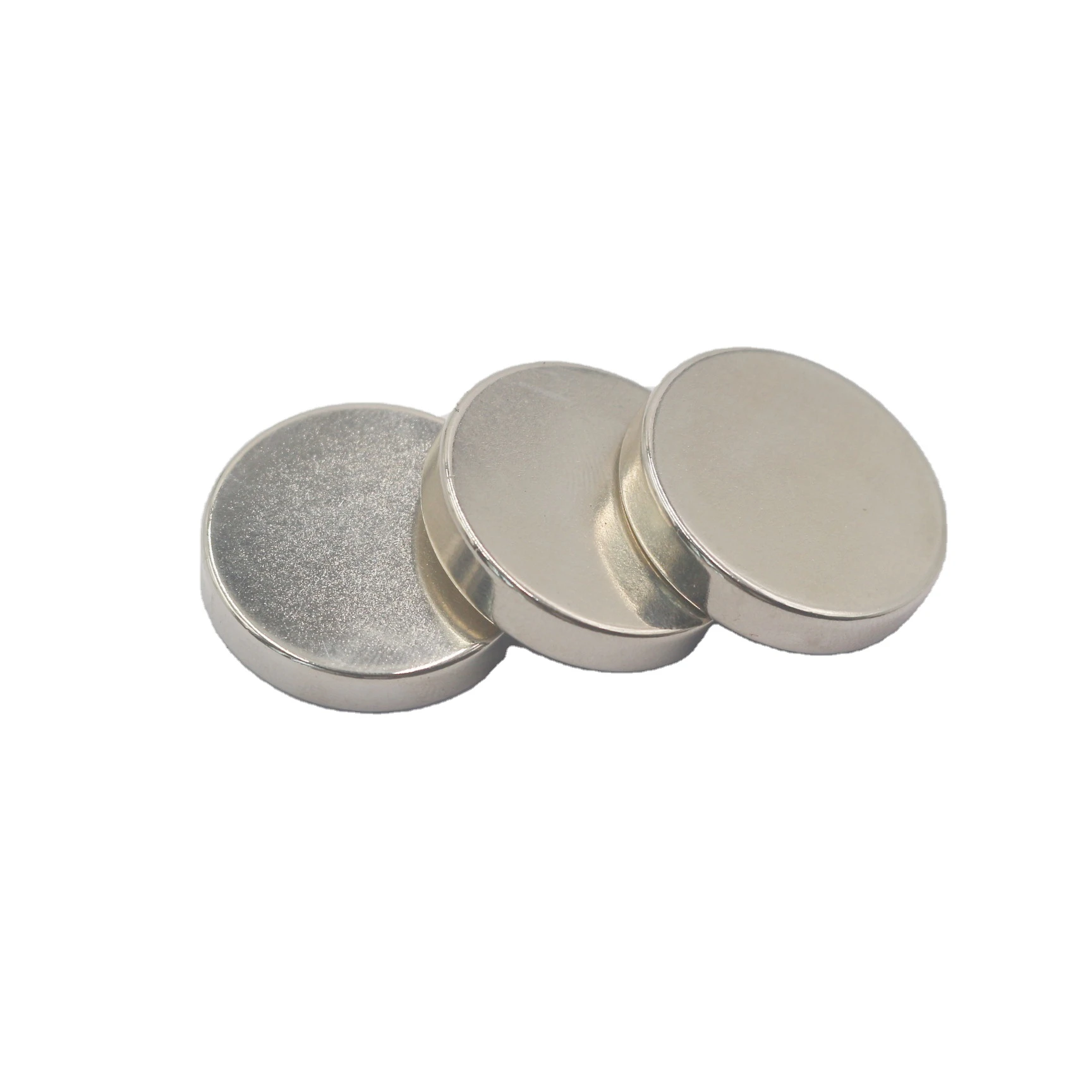 Spot magnet plate with nickel magnetic sheet round magnet D20*5 for sale