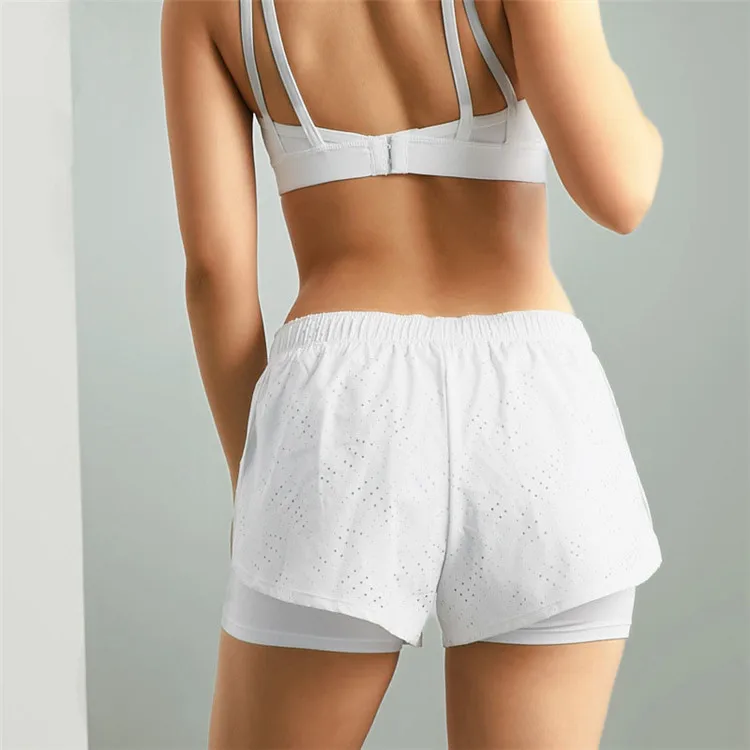 
Quick Dry Women Shorts Double Layer Sports Shorts Pants Yoga Shorts <span style=
