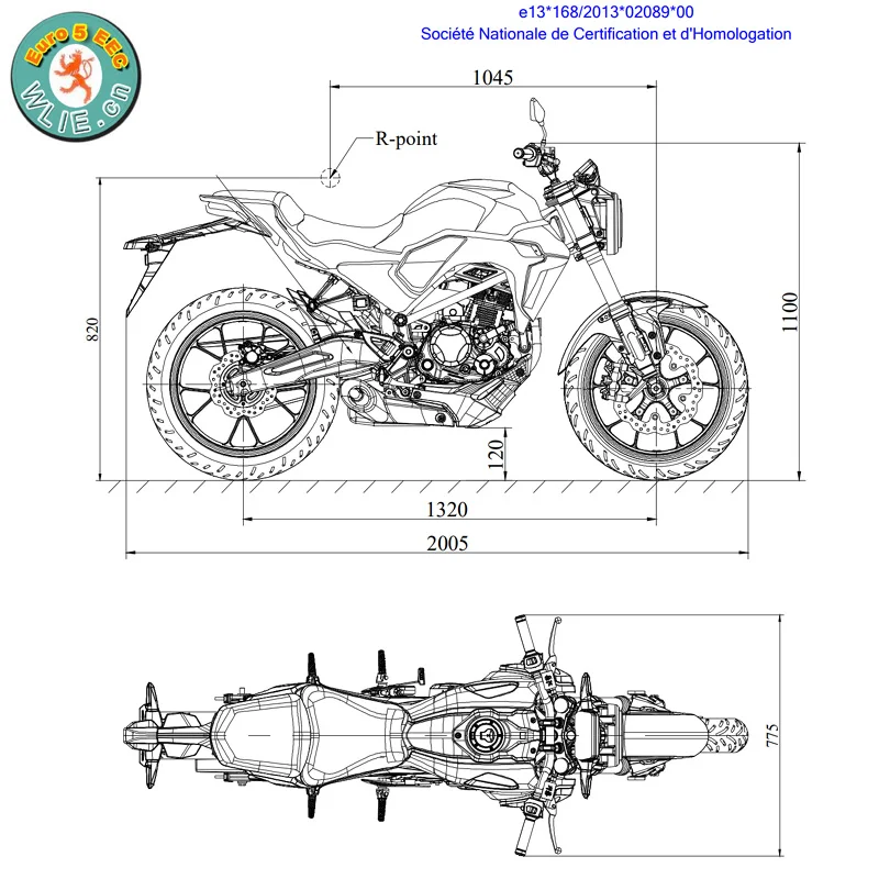 Новое поступление уличный мини-велосипед 50cc для детей дешевый скутер 125cc CK Plus с Евро 5 EEC