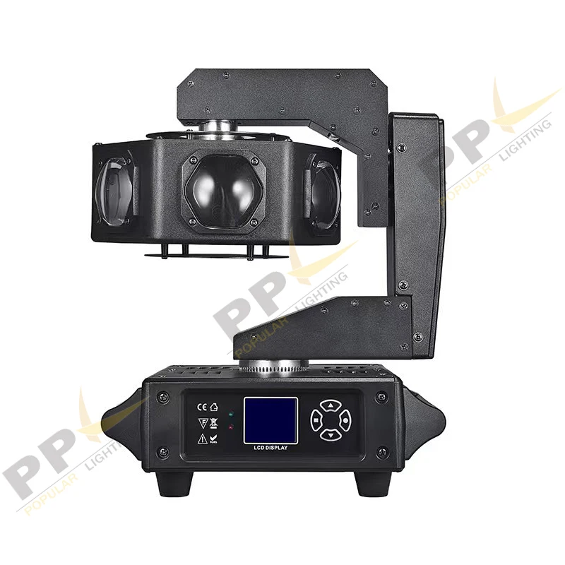 6pcs 40w RGBW LED Moving Head Single Flying Magnetic Light For DJ Disco Stage Prom Bar Party Dance Club Strobe Lighting
