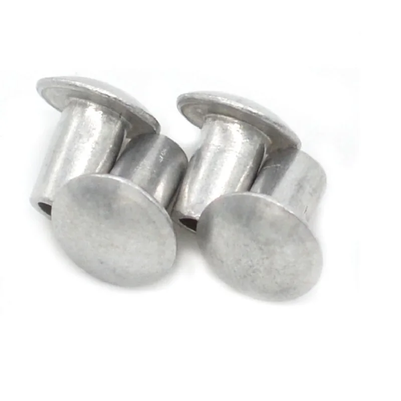 Aluminum alloy 2A10  2117 7075 6082  5052 oval / truss head semi tubular full hollow rivet DIN 7340 for car