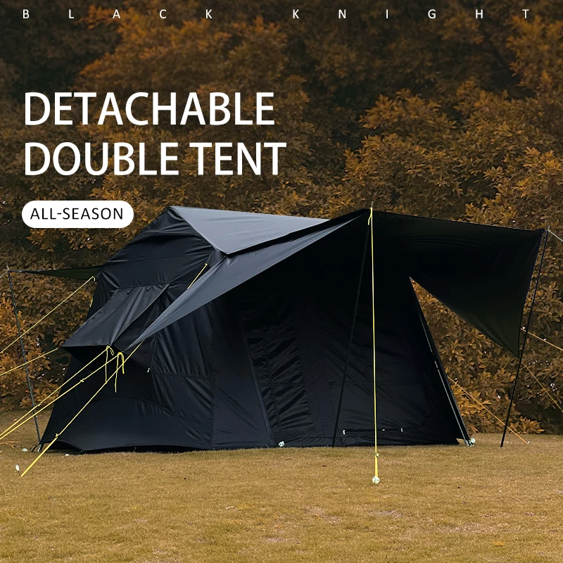 Gofun White Cloud Dancer Automatic Camping Tent, 2023 Black Knight 3 - 4 Person Beach Tent With Cinema/