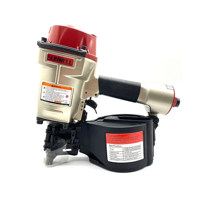 Sunwell CN70 Professional Industrial Pneumatic Coil Siding Nailer Air Coil Nailer
