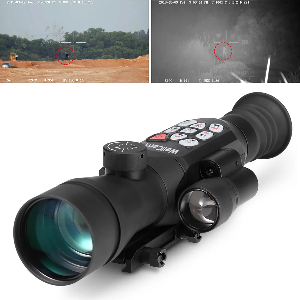 Night vision scope 1080P digital 300 yards IR day and night rangefinder night vision hunting scope