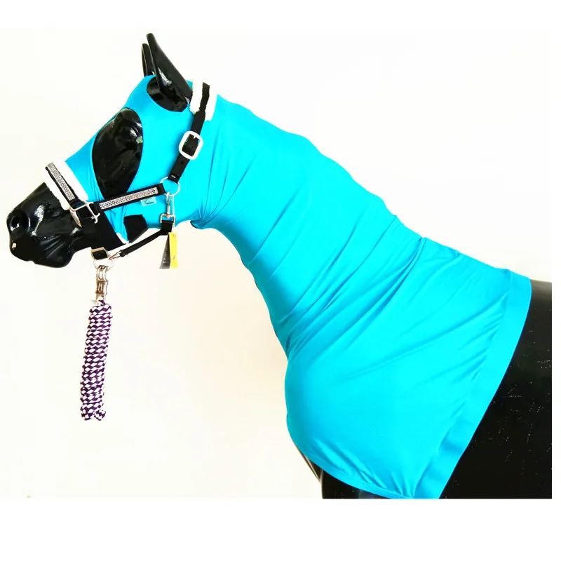 Aqua Stretch Horse Elastic Fabric Hood Horse Hoods with Zip