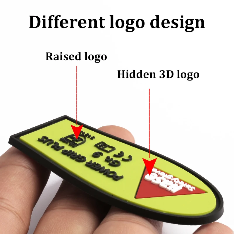 Low MOQ Customized brand logo tag PVC Label for clothing heat-transfer rubber soft silicone label