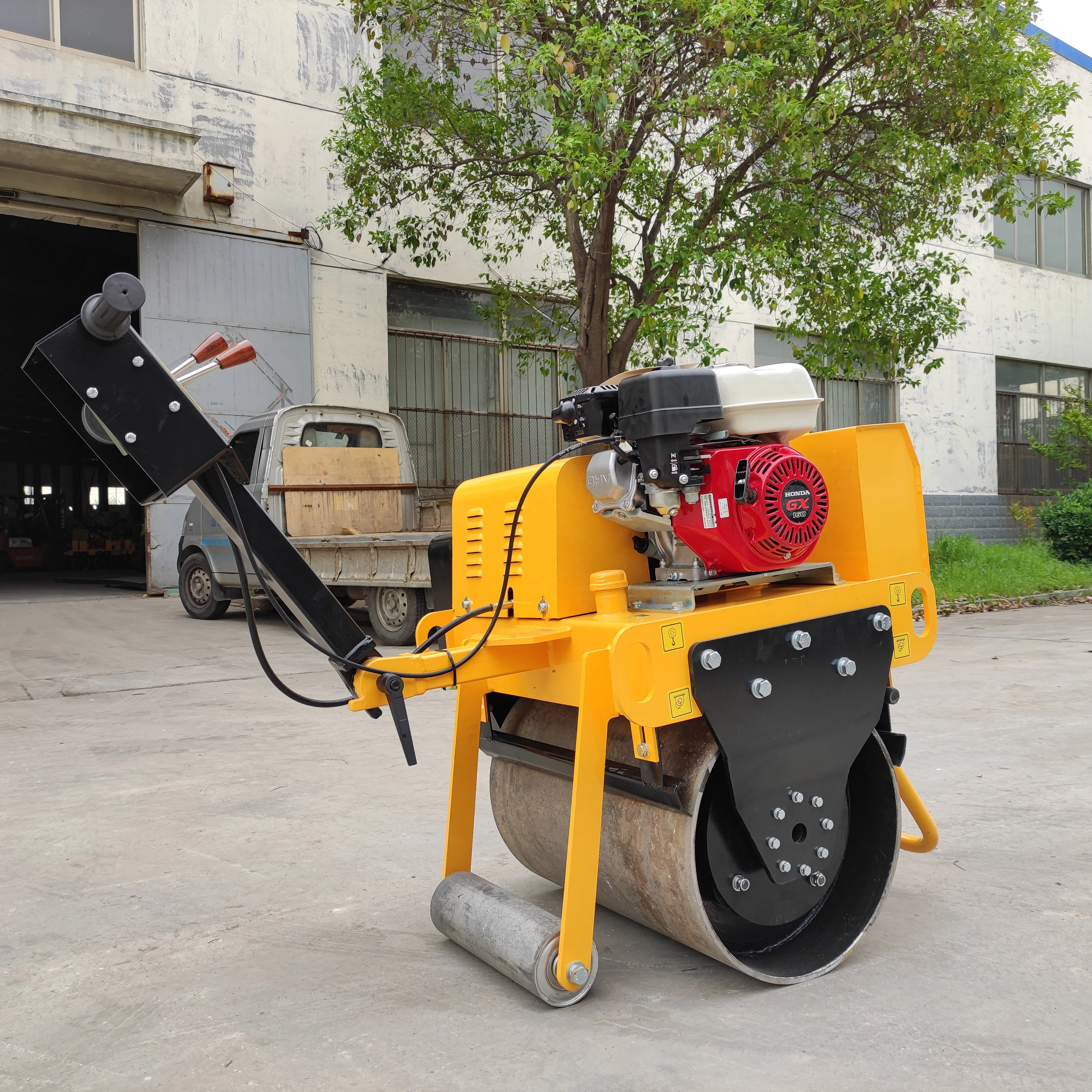 330kg 550kg 650kg 800kg hand held mini road roller compactor single double drum road roller machine
