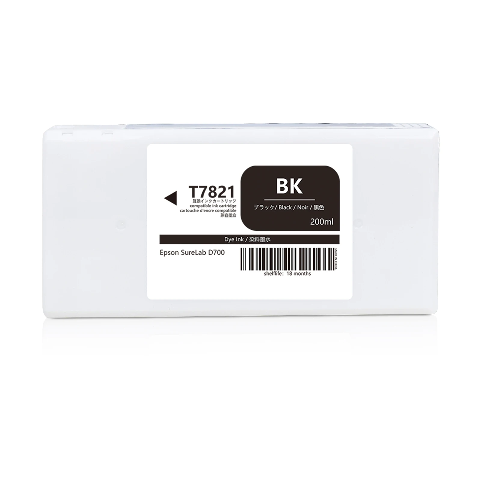 200ML T7821-T7826 Compatible Ink Cartridge With Ink With Stable Chip For Epson Surelab D700 PRINTER