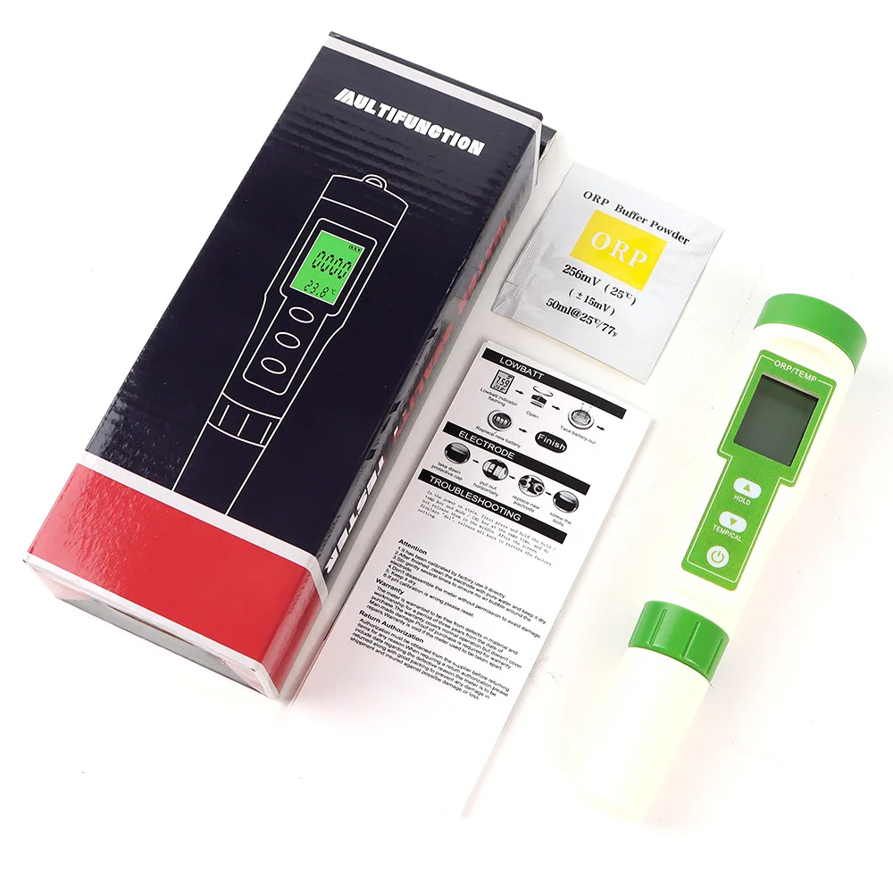 D090401 Portable PH ORP H2 TEMP water quality tester multifunctional PH meter for drinking water