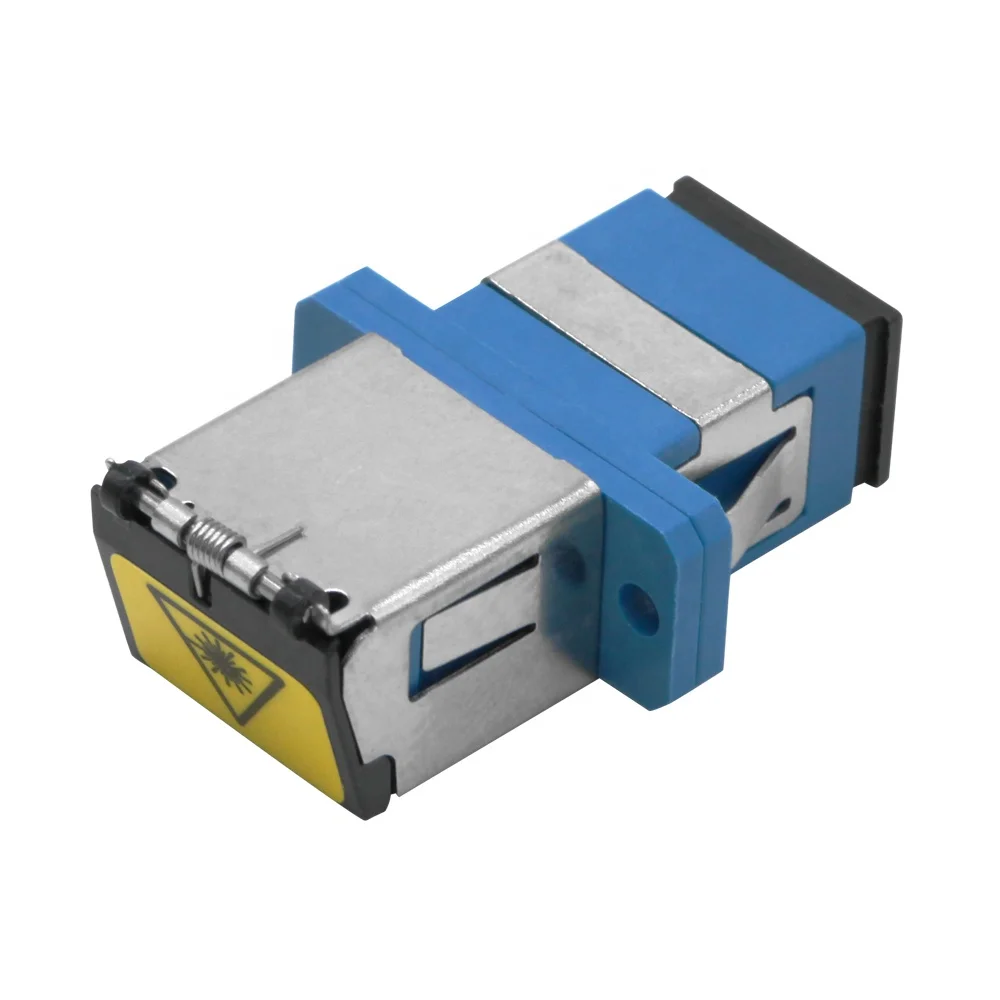 Customizable SC UPC fiber sc sx adapter adaptor metal fiber optic adapter sc with shutter