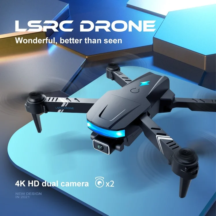 New LS878 Mini Drone 4K HD Wide Angle Dual Camera 1080P FPV Height Maintained RC Dron Foldable Quadcopter Helicopter Toy VS E525