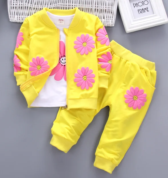 Kids clothing autumn 2024 jogger set custom logo baby sweatsuit set Casual toddler tracksuit girls clothing sets