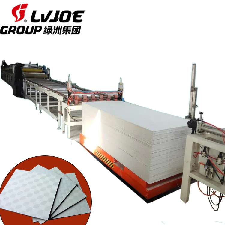 gypsum tile coated with pvc production machine