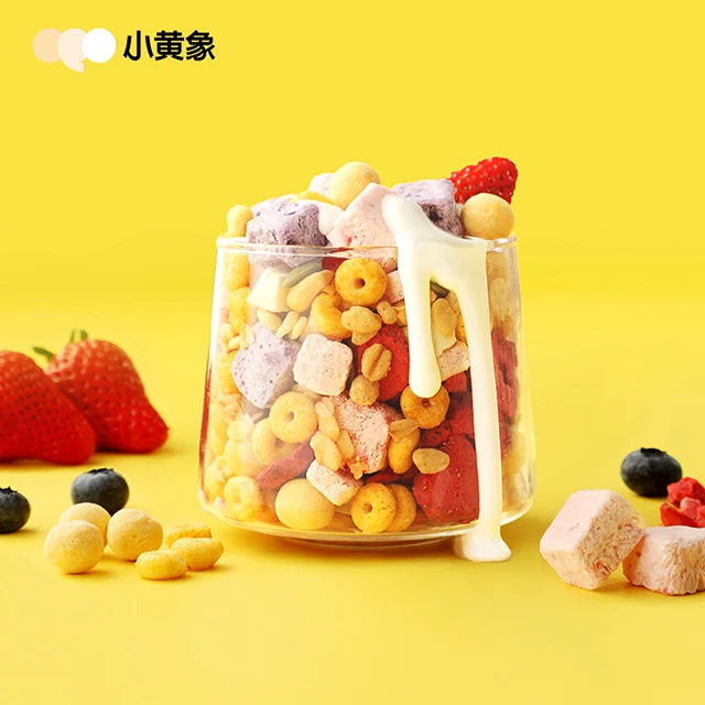 Новинка оригинальная мука для завтрака смешанный фруктовый вкус 3 в 1 хлопья