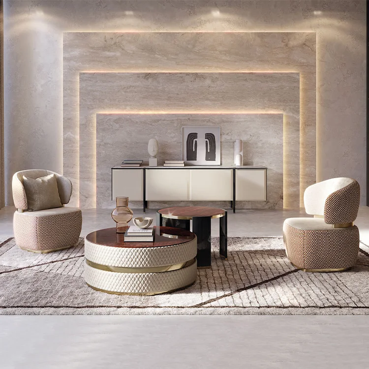 For Hotel Modern Style Leather Light Luxury Sectionals Couch Lounge Custom Sofa Set Furniture