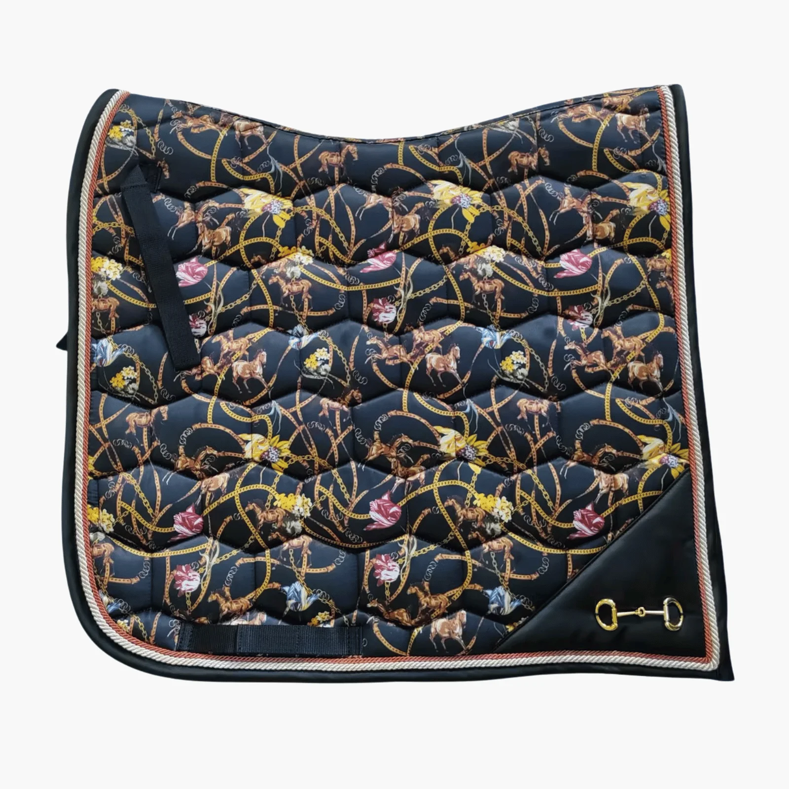 Custom Satin Saddle Luxury High Quality Kitted Fly Mask Set Other Equestrian Product