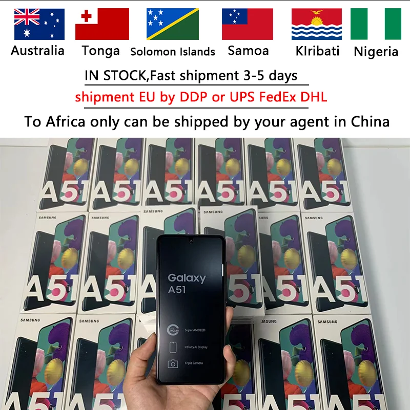 Wholesale Original cellphone Unlocked Used Phones for sale bulk cheap China Android UK smart Mobile Phone For Samsung A51 5G