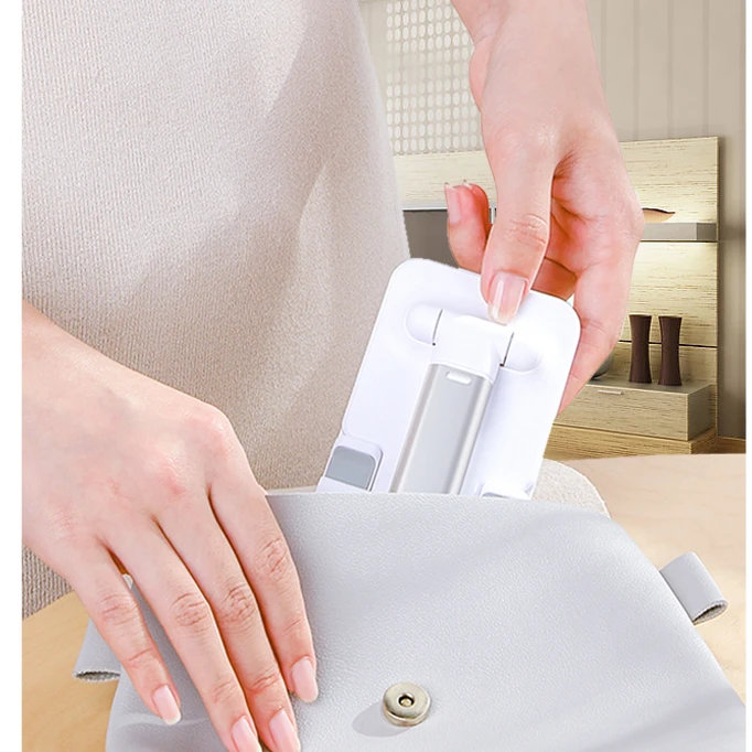 
72 degree adjustable folding telescopic mobile phone holder 