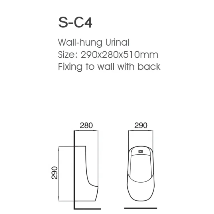 Popular Kindergarten kid sanitary wares colored ceramic WC Wall-Hung Urinals Bathroom School for children for Male child S-C4