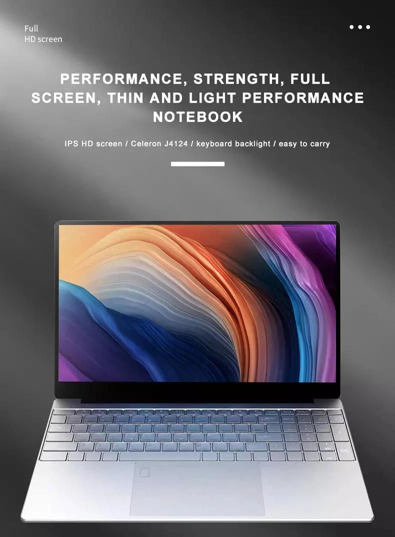 2022 Factory hot sell 15.6 inch laptop High Quality Gaming Laptop Celeron Intel J4125 Quad Core Notebooks for business/ study