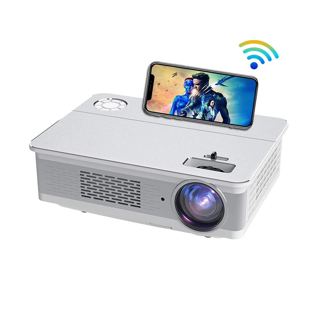  Родной 1080P Full HD LED Портативный проектор ЖК-проектор для домашнего кинотеатра Цифровой 3D встроенный гарантия 1 год