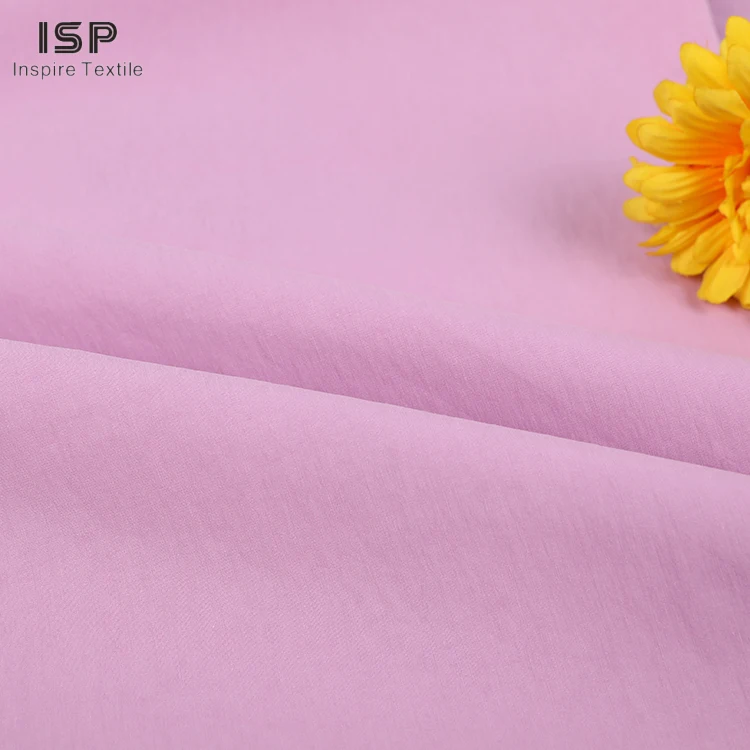 Stock lot Wholesale manufactures easy care solid 35 cotton 65 nylon fabric for garment 306