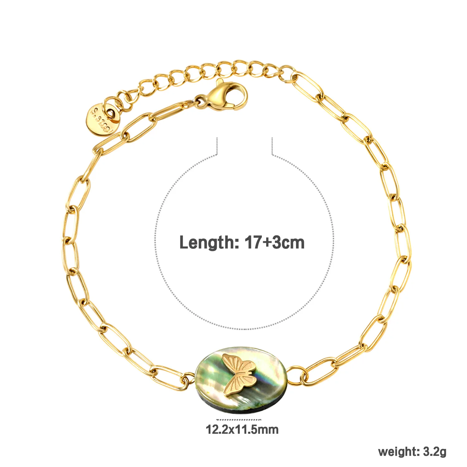 Fashion everything sweet cool niche Instagram wind Abalone shell necklace personality elements dazzling shell jewelry set
