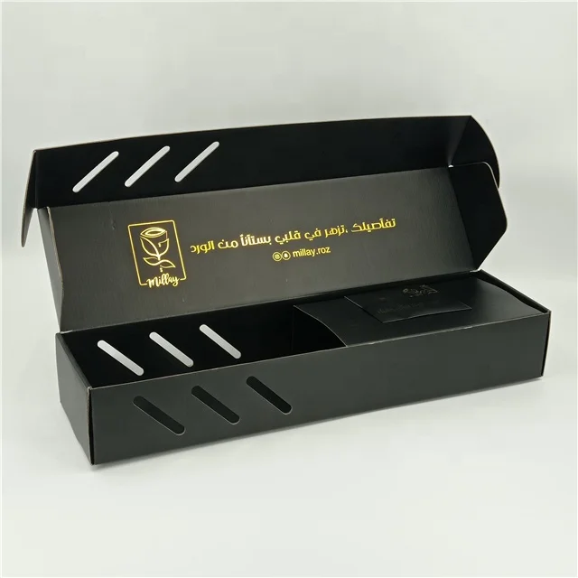 Custom Logo Flower Delivery Packaging Large Long Stem Roses Packing Gift Box