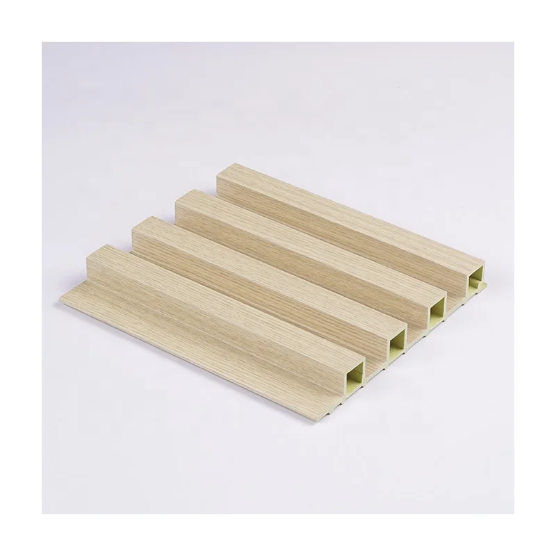 Wood plastic composite fluted boards high density decorative  wall cladding wpc outdoor wall panel