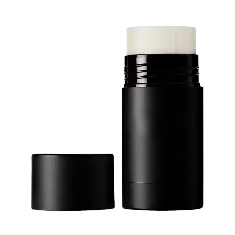 15ml 30ml 50ml 75ml Empty Black Deodorant Bottles Twist Up Stick Tube Round Bottom Filling Stick Deodorant Container