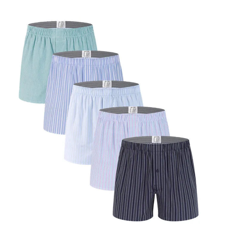 Solid Color Wide Waistband Men Underwear Woven Men Boxer Shorts for Men Boxers & Briefs OEM Custom Service Spandex / Cotton