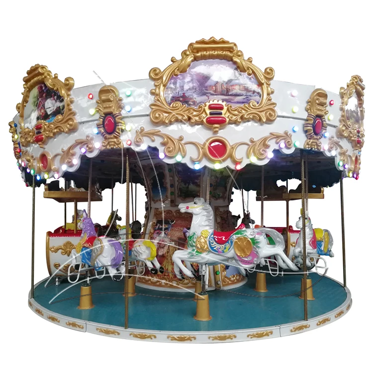 High Quality Luxury 24 36 Seat Carousel Merry Go Around For Park Use For Sale