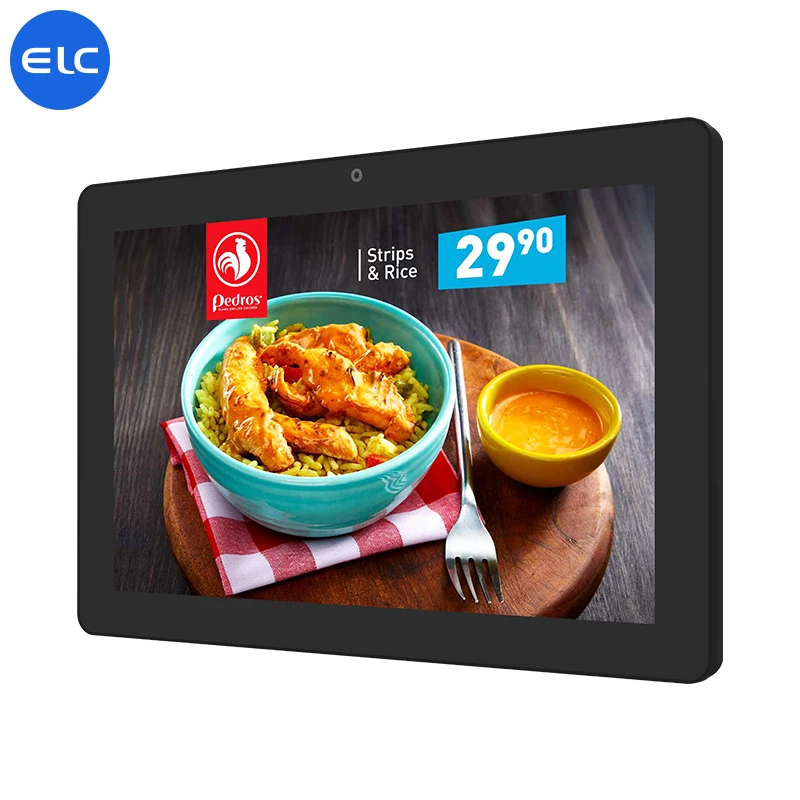 2022 wall mounted 10.1 14 15.6 21.5 32 inch LCD touch screen 4 core optional POE NFC display android advertising digital signage