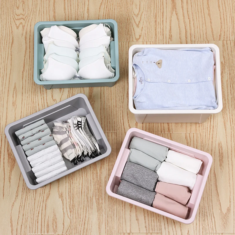 Factory Direct Baby Large Storage Sundries organizers Big Plastic colorful Box Wholesale with Lid