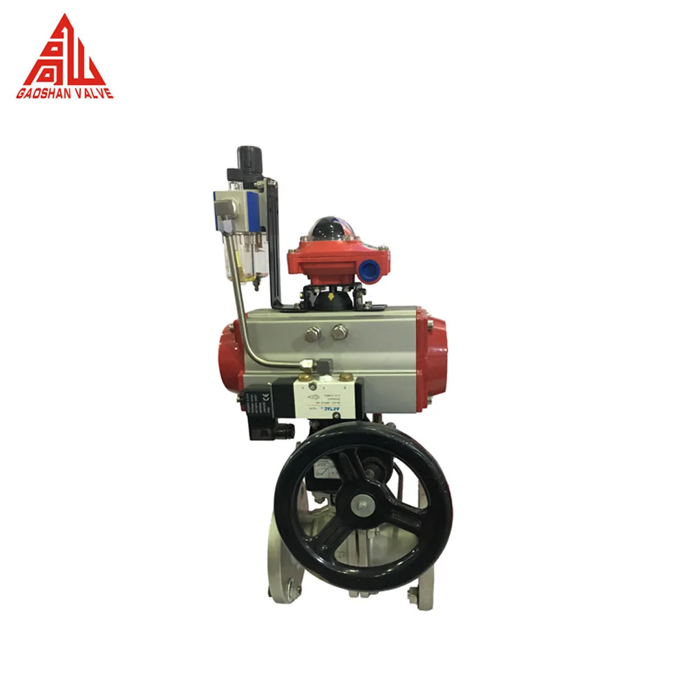Float Ball Valve SS CF8 PN16 Ball Valve Pneumatic Actuator Stainless Steel Ball Valve DN80