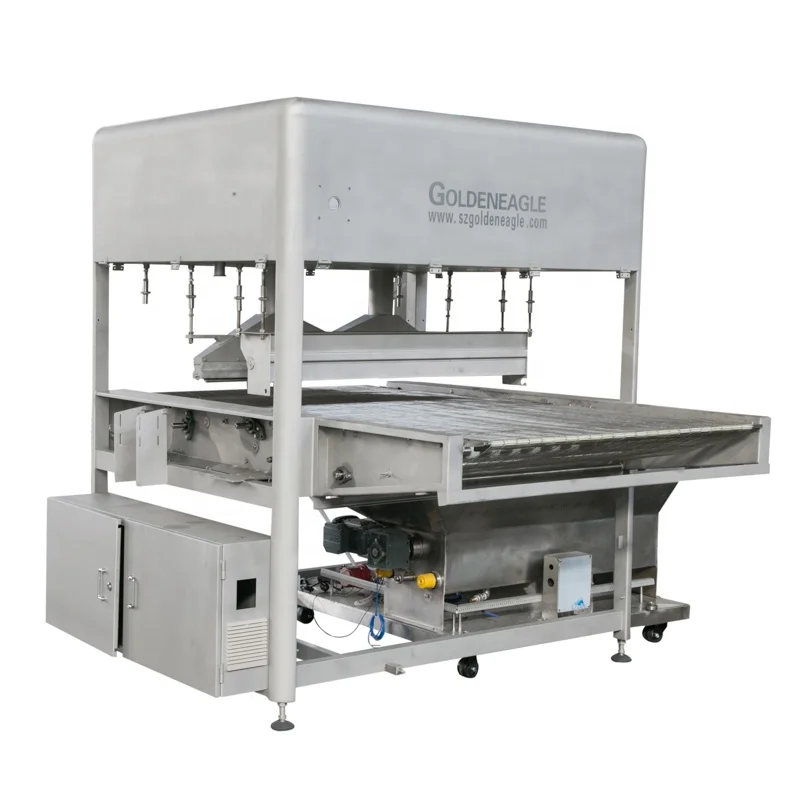 1000MM Automatic Chocolate Enrober With Chocolate Cooling Tunnel