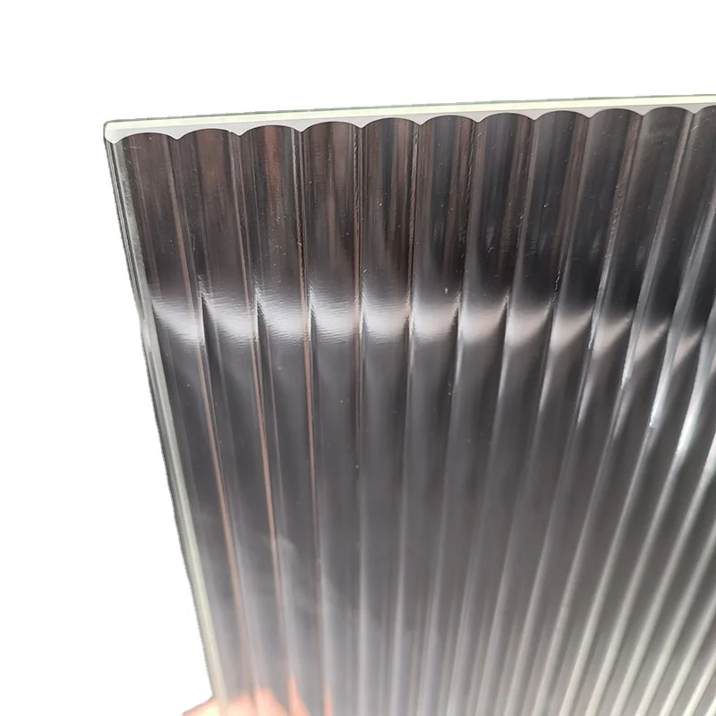 High Transparent ultra White Moru Pattern Glass Low Iron Fluted Rolled Glass Panels Reeded Patterned Glass